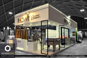 طراحی و غرفه سازی برای شرکت هاوین در نمایشگاه رستوران شهر آفتاب تهران