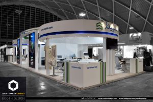 غرفه سازی نمایشگاهی برای شرکت سپیدر در نمایشگاه شهر آفتاب