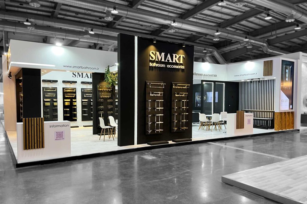 طراحی خاص غرفه — غرفه اسمارت — نمایشگاه صنعت ساختمان ۱۴۰۱